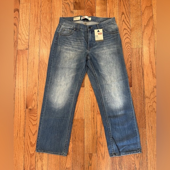 Levis Levi’s Jeans 514 Straight Slim Denim Jeans Mens 33x28 New Blue - Picture 3 of 8